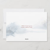Personalisierter Winter Fox Elegante Drehbuch Weih Feiertagskarte (Rückseite)