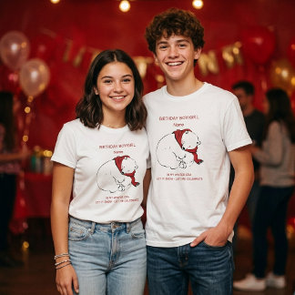 Personalisierter Winter-Geburtstag T-Shirt