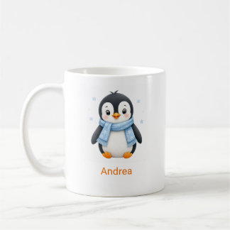 Personalisierter Winter-Kinder-Fotomug mit Namen Kaffeetasse