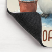 Personalisierter Winter-Pinguin-Basketball Kind Mousepad (Ecke)