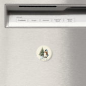 Personalisierter Winter-Pinguin „Beste Mutter alle Magnet (In Situ (Geschirrspüler))
