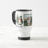 Personalisierter Winter-Pinguin „Beste Mutter über Reisebecher (Vorderseite Links)
