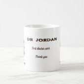 Personalisierter Winter-Pinguin „Bester Arzt überh Kaffeetasse (Mittel)