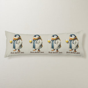 Personalisierter Winter-Pinguin „Bester Arzt überh Seitenschläferkissen