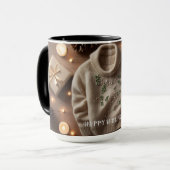 Personalisierter Winter Pulli Tasse Individuelle N (Vorderseite Links)