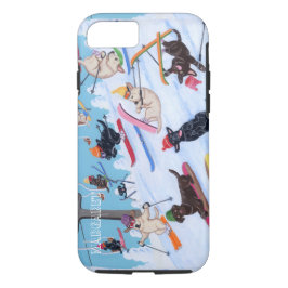 Personalisierter Winter-Spaß Ski fahrendes Case-Mate iPhone Hülle