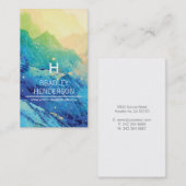 Personalisierter Winter Visitenkarte (Vorne/Hinten)