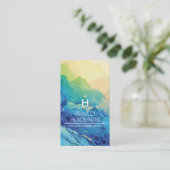 Personalisierter Winter Visitenkarte (Stehend Vorderseite)