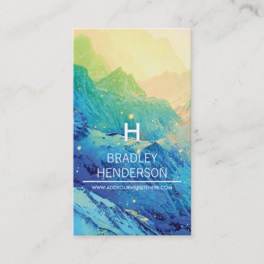 Personalisierter Winter Visitenkarte (Vorderseite)