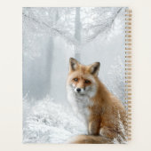 Personalisierter Winter-Wald-Fuchs Planer (Rückseite)