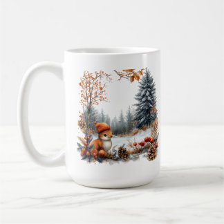 Personalisierter Wintereichhörnchen im gefrosteten Kaffeetasse