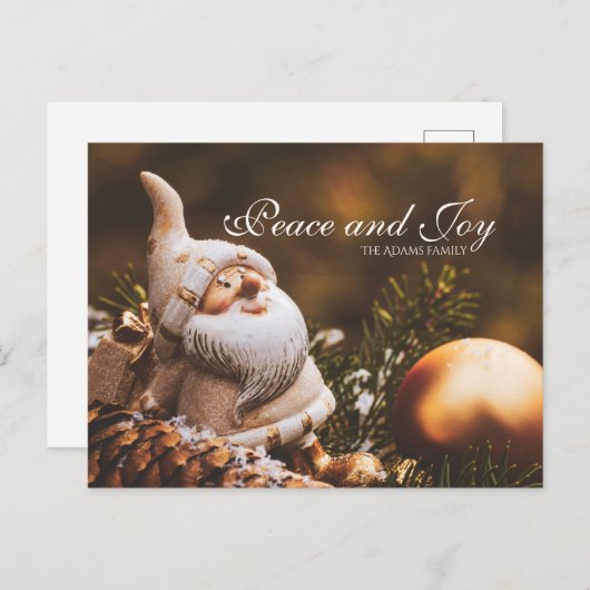 Personalisierter Wintergruß nach Karte (Vorne/Hinten)