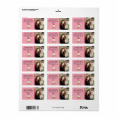 Personalisierter Wintermonat auf dem Santa-Mailing Adressaufkleber (Vorne)