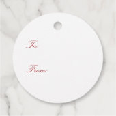 Personalisierter Winterurlaub im Hirschkranz Geschenkanhänger (Rückseite)