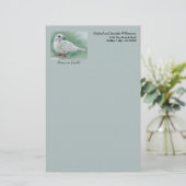 Personalisierter Winterurlaub in der Pine Briefpapier (Stehend Vorderseite)