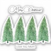 Personalisierter Winterurlaub Land Schönheit Aufkleber (Vorderseite)