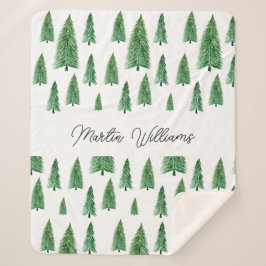 Personalisierter Winterurlaub Land Schönheit Sherpadecke