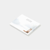 Personalisierter Winterwaldfleckenfuchs Post-it Klebezettel (angewinkelt)