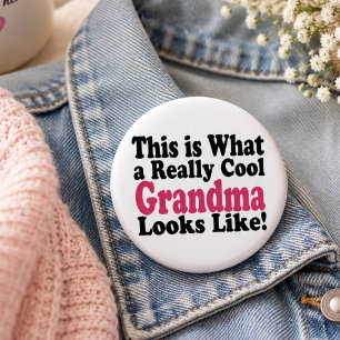Personalisierter Wirklich Cooler Oma Sieht Aus Wie Button