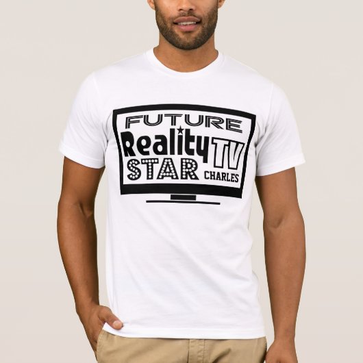 Personalisierter Wirklichkeit Fernsehstern T-Shirt (Vorderseite)
