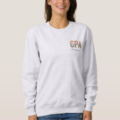 Personalisierter Wirtschaftsprüfer mit CPA-Zertifi Sweatshirt (Vorderseite)
