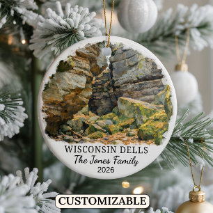 Personalisierter Wisconsin Dells Weihnachtsschmuck
