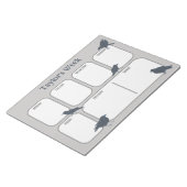 Personalisierter Wochenplaner Notizblock (angewinkelt)