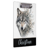 Personalisierter Wolf Klemmbrett (Rechts)