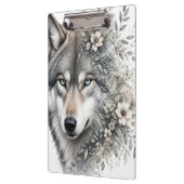 Personalisierter Wolf Klemmbrett (Links)