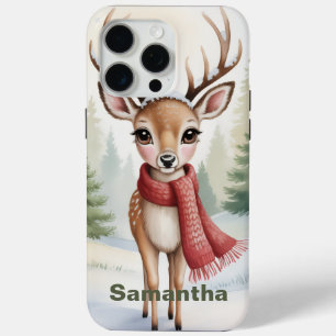 Personalisierter Woodland Winter, Farmhouse Weihna Case-Mate iPhone Hülle