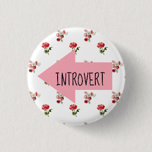 Personalisierter Wort-Pfeil mit Blumen-Knopf Button