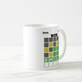 Personalisierter Wortpuzzle-Name Benutzerdefiniert Kaffeetasse (VorderseiteRechts)
