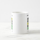 Personalisierter Wortpuzzle-Name Benutzerdefiniert Kaffeetasse (Mittel)