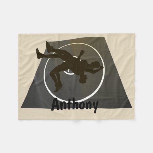 Personalisierter Wrestling auf der Fleecedecke (Vorderseite (Horizontal))