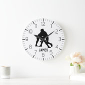 PERSONALISIERTER Wrestling Große Wanduhr (Zuhause)