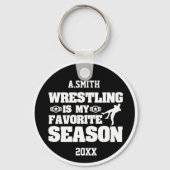 Personalisierter Wrestling ist meine Lieblingssais Schlüsselanhänger (Vorderseite)