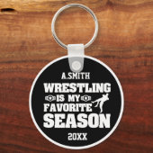 Personalisierter Wrestling ist meine Lieblingssais Schlüsselanhänger (Vorderseite)