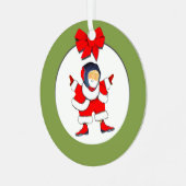 personalisierter Wrestling Ornament Aus Metall (Vorderseite links)