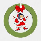 personalisierter Wrestling Ornament Aus Metall (Vorderseite)