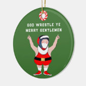 Personalisierter Wrestling Wrestler Keramik Ornament (Links)