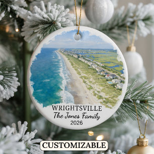 Personalisierter Wrightsville-Ornament, North Caro Keramik Ornament