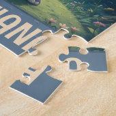 Personalisierter wunderlicher Baby-Elefant Puzzle (Seite)