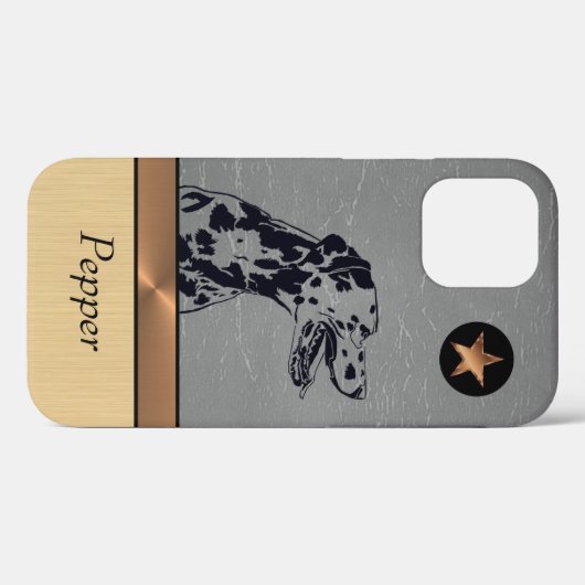Personalisierter wunderschöner Dalmatiner Dog iPho Case-Mate iPhone Hülle (Rückseite (Horizontal))