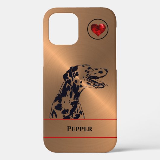 Personalisierter wunderschöner Dalmatiner Dog iPho Case-Mate iPhone Hülle (Rückseite)