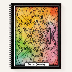 Personalisierter Würfel für Sacred Geometry Meta Notizblock