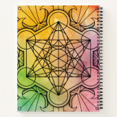 Personalisierter Würfel für Sacred Geometry Metatr Notizblock (Rückseite)