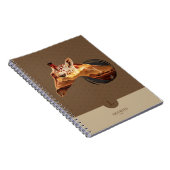 Personalisierter Wüsten-Giraffen-Entwurf Notizblock (Rechte Seite)