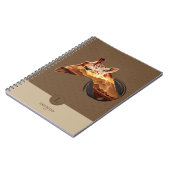 Personalisierter Wüsten-Giraffen-Entwurf Notizblock (Linke Seite)