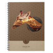 Personalisierter Wüsten-Giraffen-Entwurf Notizblock (Vorderseite)