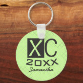 Personalisierter XC-Cross-Country-Schlüsselanhänge Schlüsselanhänger (Vorderseite)